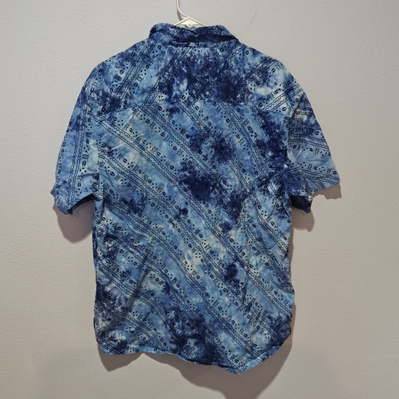 Vintage Fizz Hawaiian Tie-Dye Button Down Shirt Short Sleeve Men's Size XXL - Picture 2 of 6